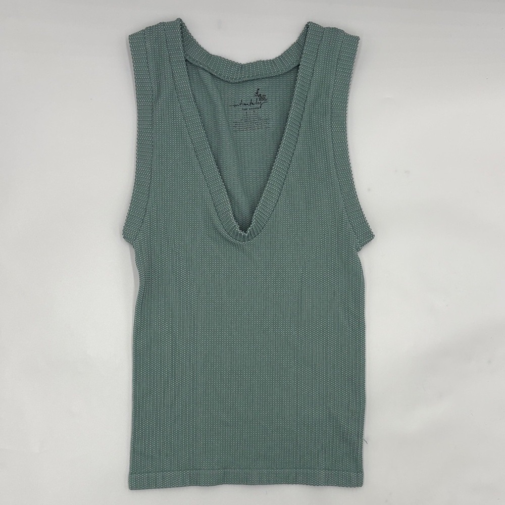 Women's Sleeveless V-Neck Top - Green